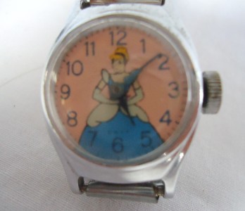 timex cinderella watch and figurine