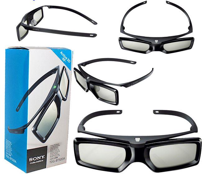 2 Pairs Genuine Sony Tdg Bt500a Tdg Bt400a 3d Active Glasses For Sony 3d Tv Rf