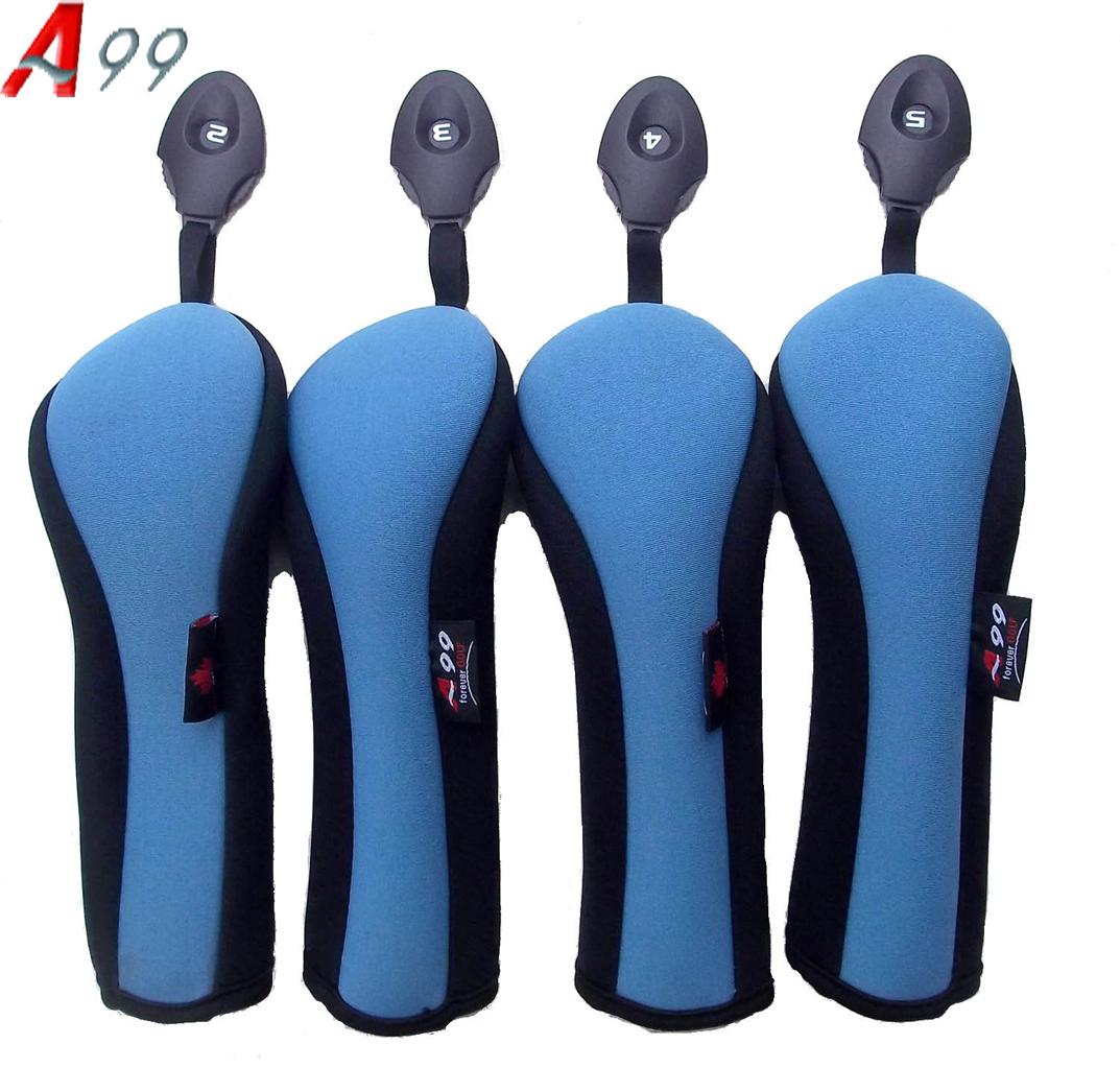 Light Blue golf club H10 hybrid head covers neoprene 4 pcs eBay
