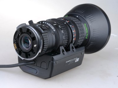 Canon Broadcast Lens on Broadcast Lens In Very Good Condition  Lens Works Great  Glass Is