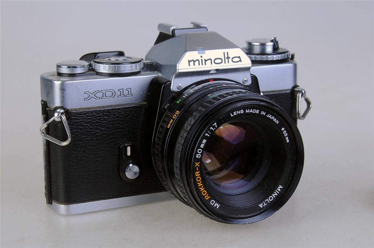 Minolta XGM 35mm Film SLR Camera w/ RokkorX 50mm F1.7 Lens + MORE eBay