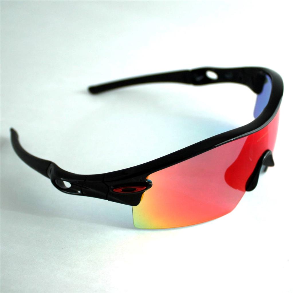 New Oakley Radar XL Blades Sunglasses Polished Black Light Positive Red