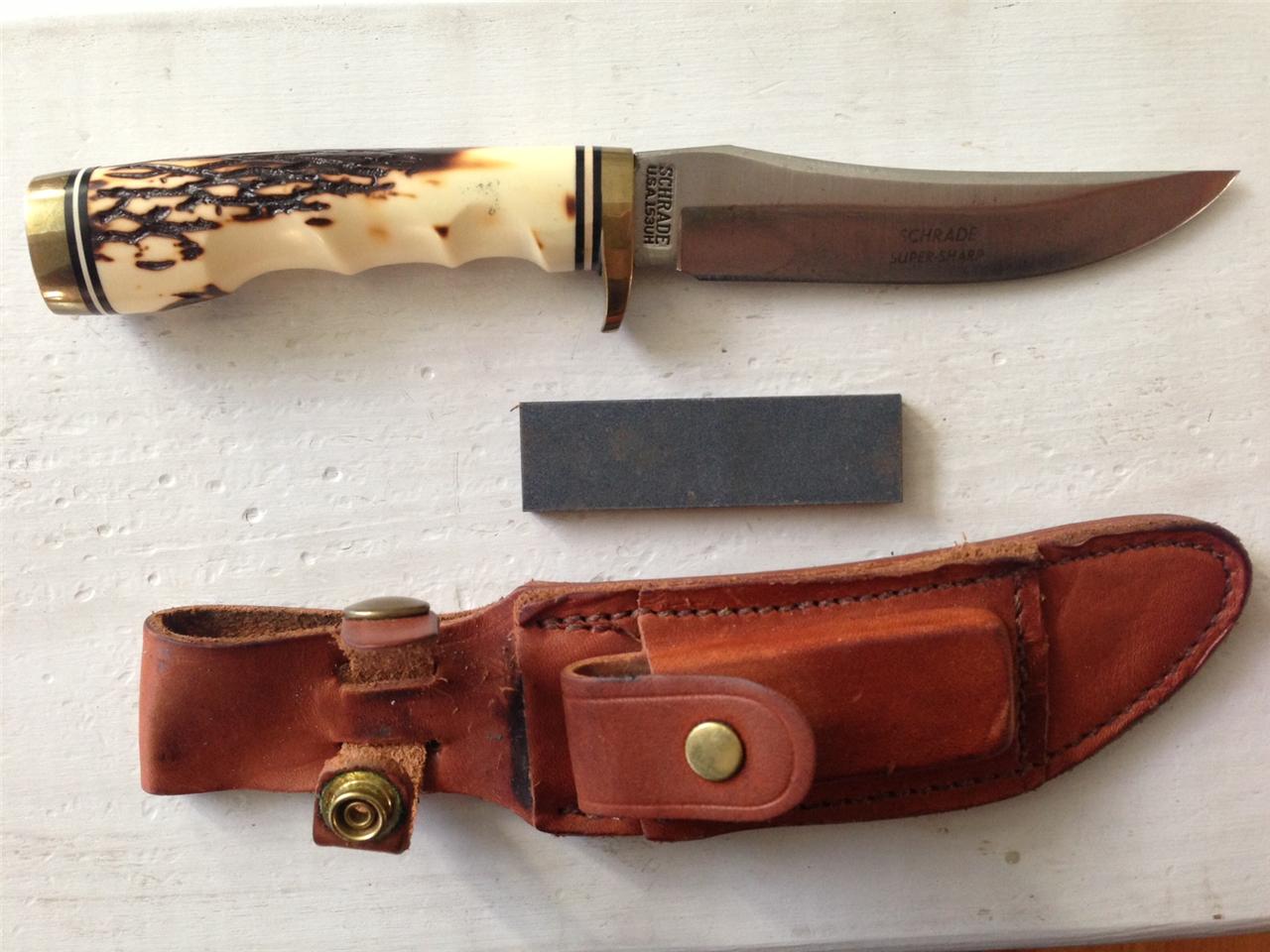 VINTAGE SCHRADE USA 153UH Uncle Henry FIXED BLADE KNIFE eBay