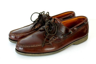 Casual Boat Shoes Mens on Mens Brown Allen Edmonds Key Largo Boat Shoes Vibram Leather Casual 12