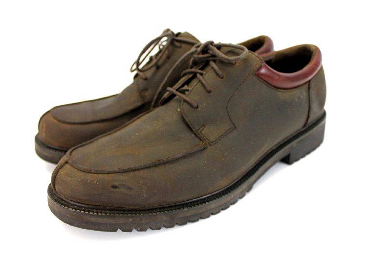 mens brown COLE HAAN oxford leather shoes split toe