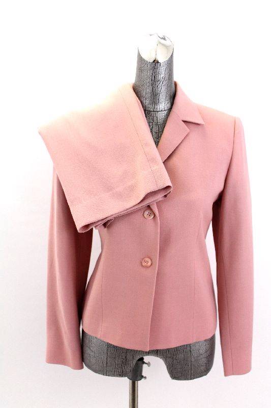 womens blush pink PENDLETON 2pc PANT SUIT jacket blazer career wool S 6 P eBay