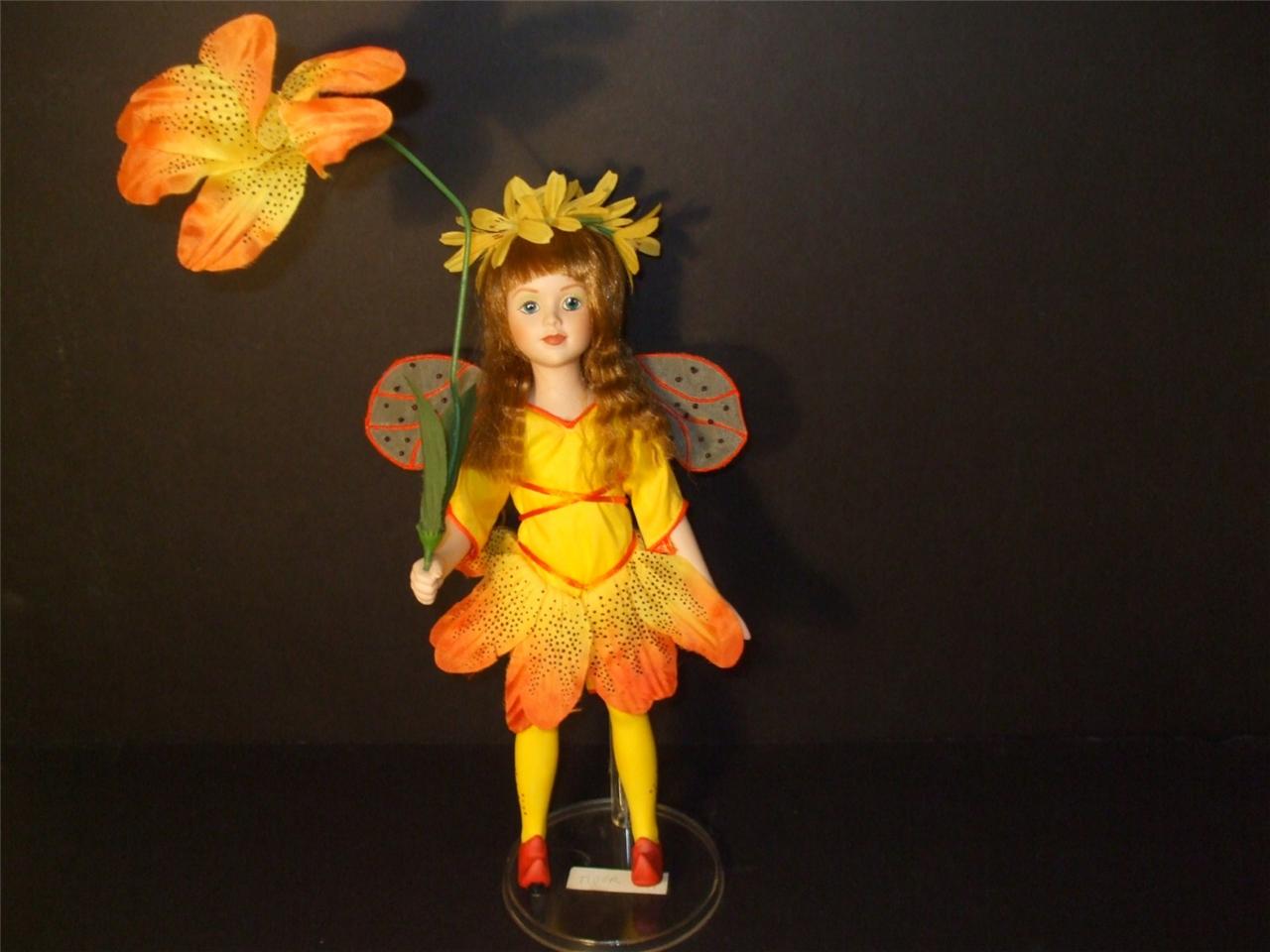 DANBURY MINT MBI FLOWER FAIRIES TIGER LILY DOLL INSPIRED BY CICELY MARY BARKER eBay