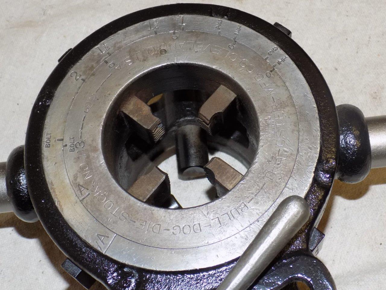 Oster Pipe Threader Bull Dog Die Stock NO. 113 eBay