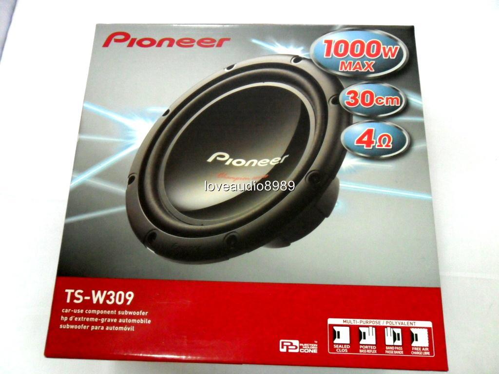 2011 New Pioneer TS-W309 1000W 12" SVC 4 Ohm Subwoofer | eBay