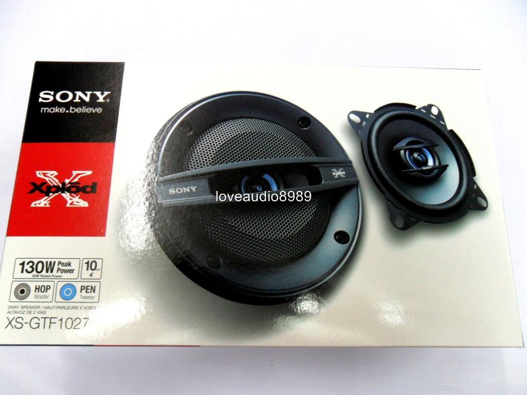 New Sony XSGTF1027 4" 2Way Full Range Coaxial Car Speakers 130W eBay