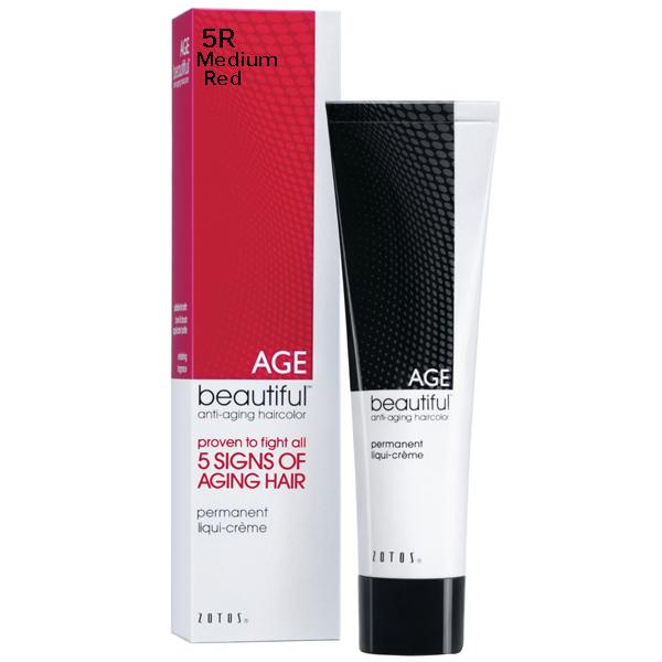Age Beautiful 5R Medium Red Haircolor Anti-Aging Hair ...
