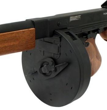 Thompson+Machine+Gun+Drum Details about M1A1 THOMPSON Airsoft Tommy Machine Gun DRUM MAGAZINE