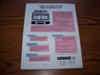 rowe laserstar cd-100b jukebox manual