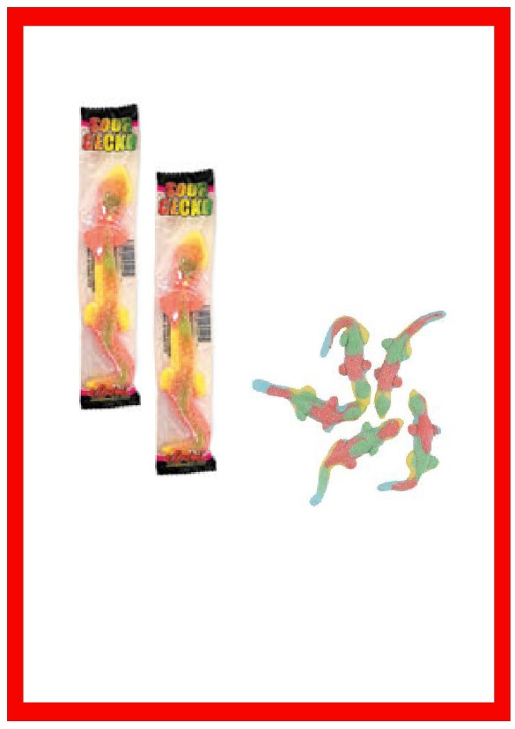 Trolli Sour Gecko 20 PCS Bulk Party Favour Candy Lolly ...