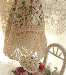 Openwork Crocheted Lace Insertion Plus How To Sew It To Fabric