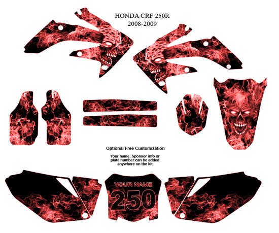 2008 Honda crf250r graphic kits #2