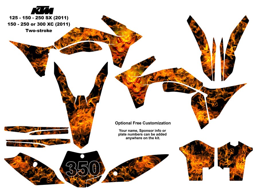 Custom Ktm Graphics