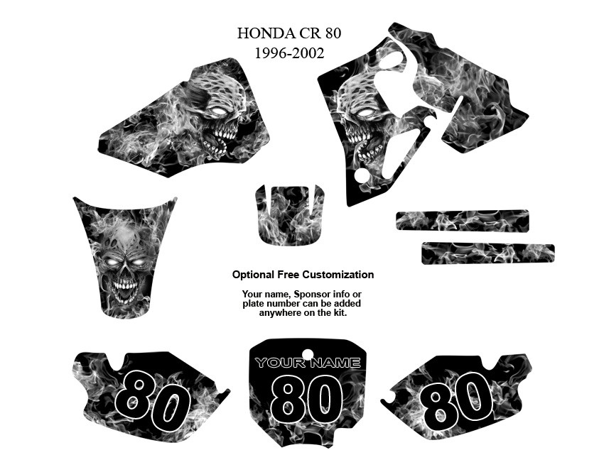 Honda cr80 graphics kit #6