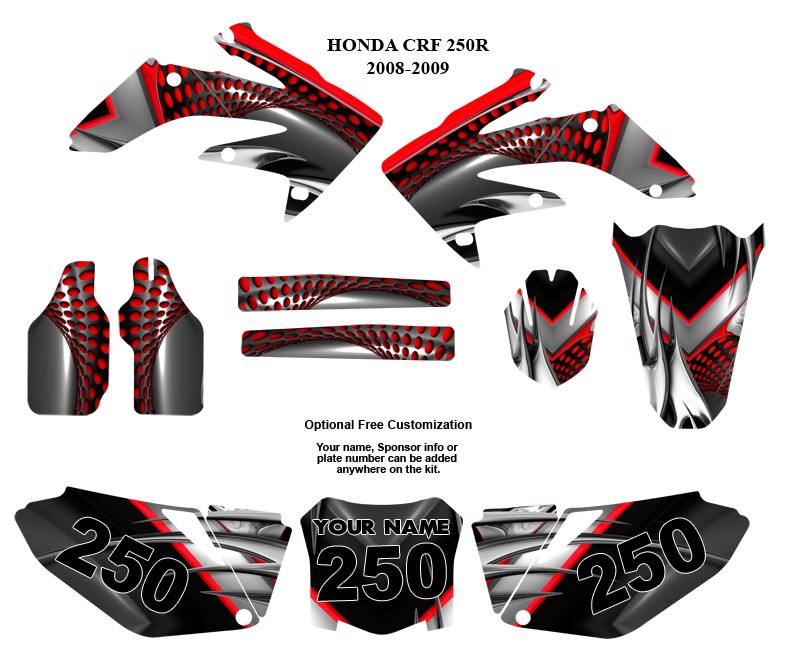 2008 Honda crf250r graphics #3