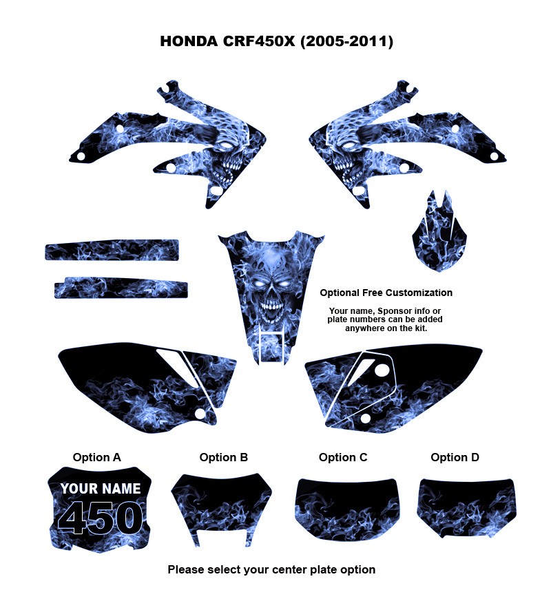 Sticker kits for honda crf450x #5