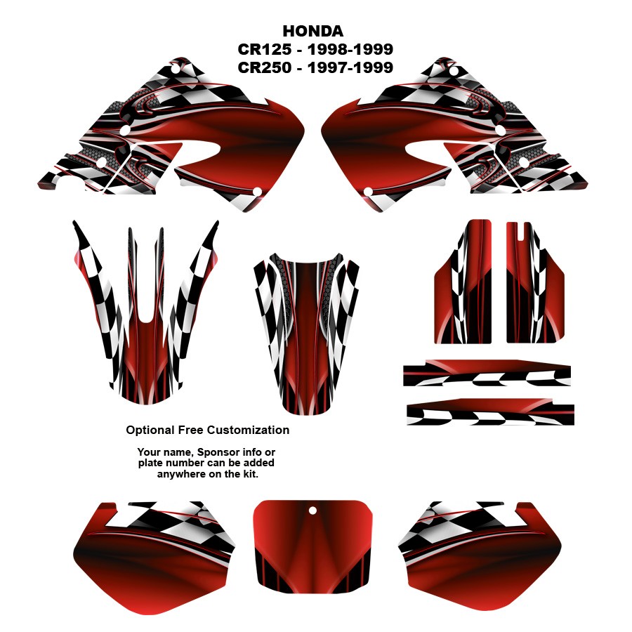 Graphic kits for 1997 honda cr250 #7