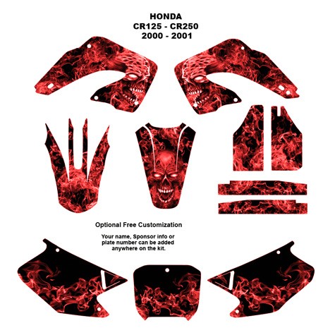 2001 Honda cr250 graphic kits