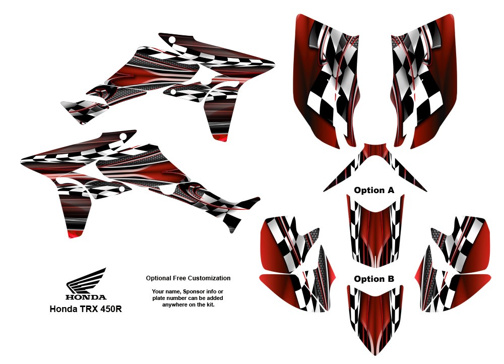 Honda trx 450r graphics decals #6