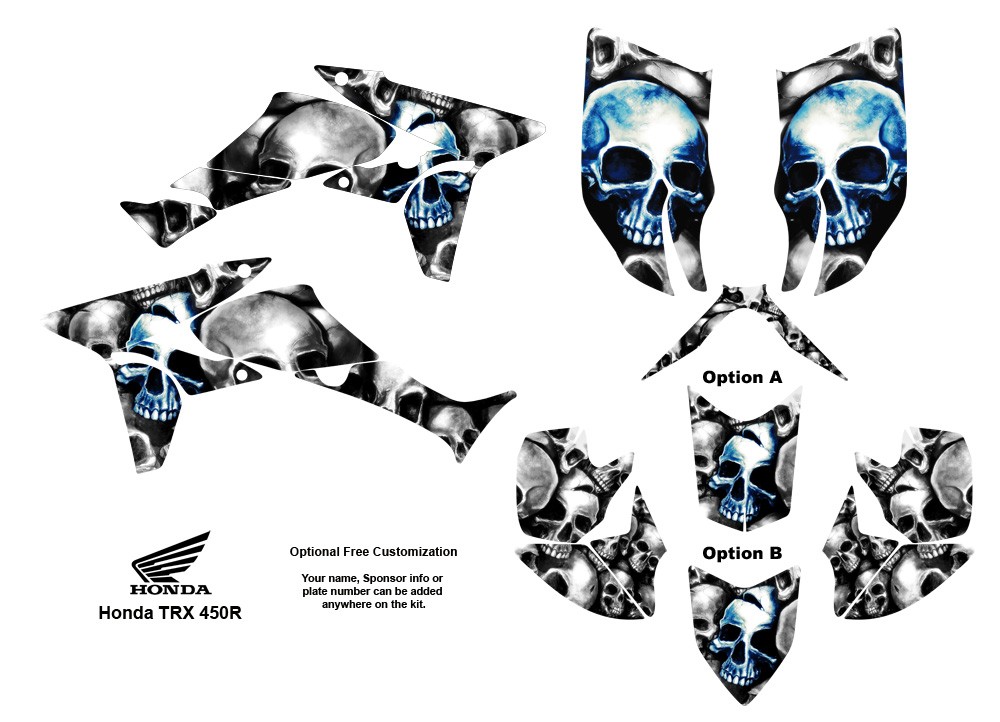 Honda trx 450r graphics decals #4