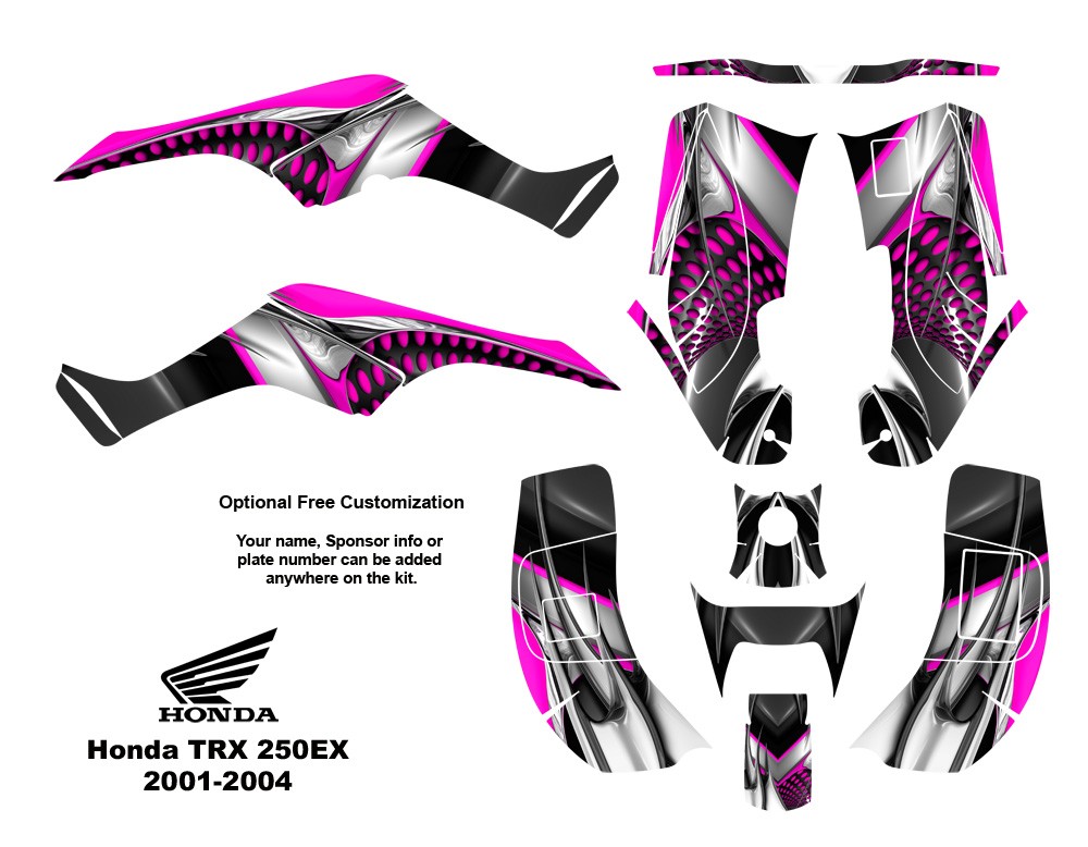 Hot pink honda decals #4