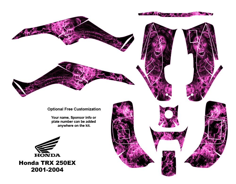 Hot pink honda decals #6