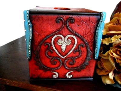 Texas Bathroom Decor on Western Bathroom Decorative Tissue Box Cover   Holder   Ebay