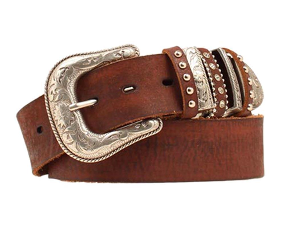 Nocona Western Womens Belt Leather Multi Keeper Brown N3493702 eBay