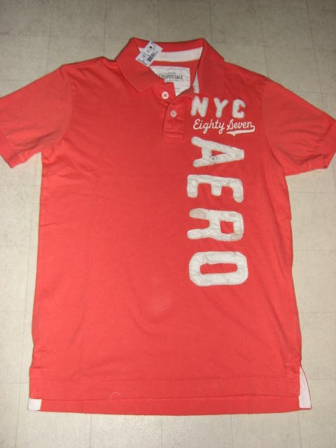 ALTRA Aeropostale T Shirt Uomo Bianco Arancione Giallo Tg S L XL Nuova con etichette $36