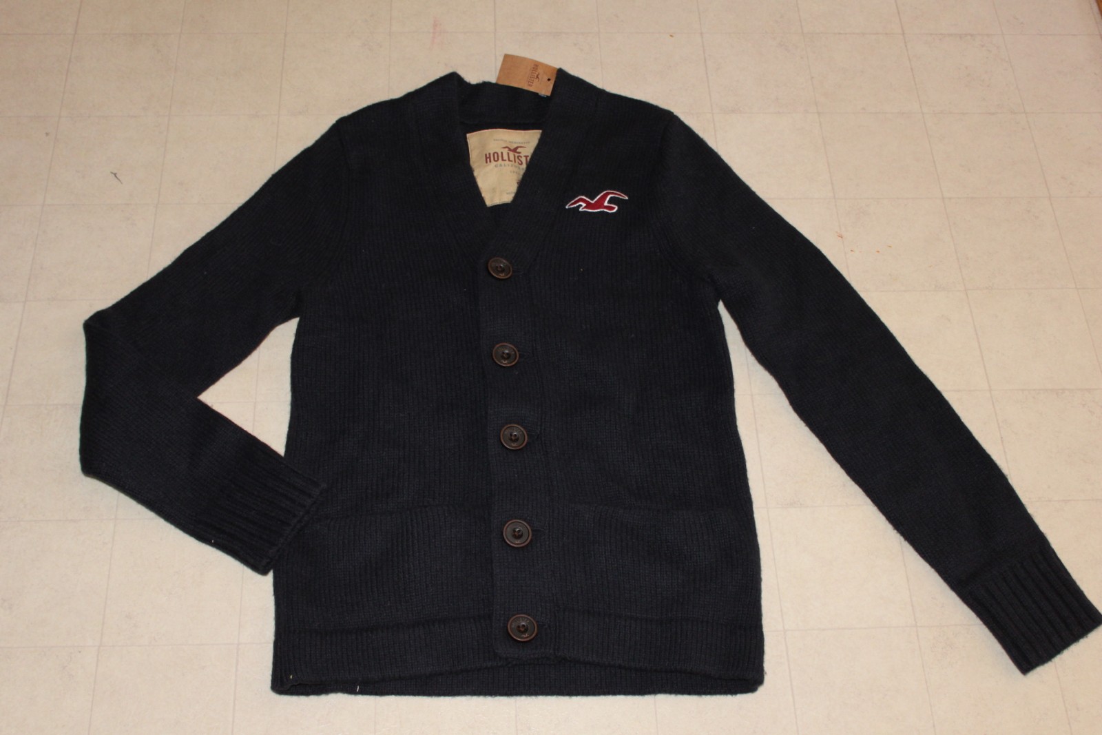 Hollister By Abercrombie Orange County Sweater For Men Navy/Gray S/M/L/XL NWT eBay