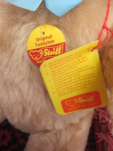 signed steiff bear