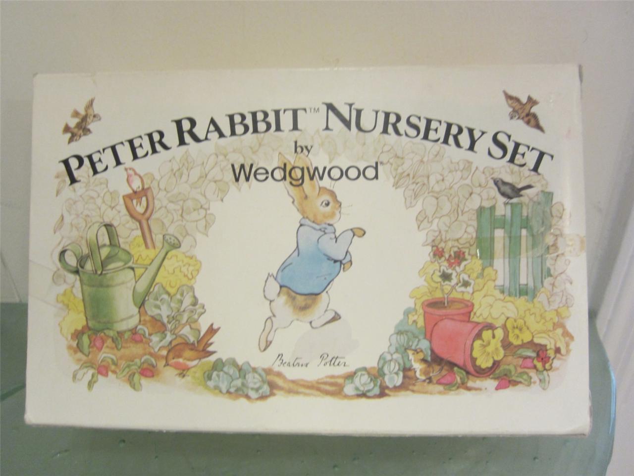 Peter Rabbit Nursery Set 3 pc Wedgwood NEW Mug,Plate,Cereal Beatrix