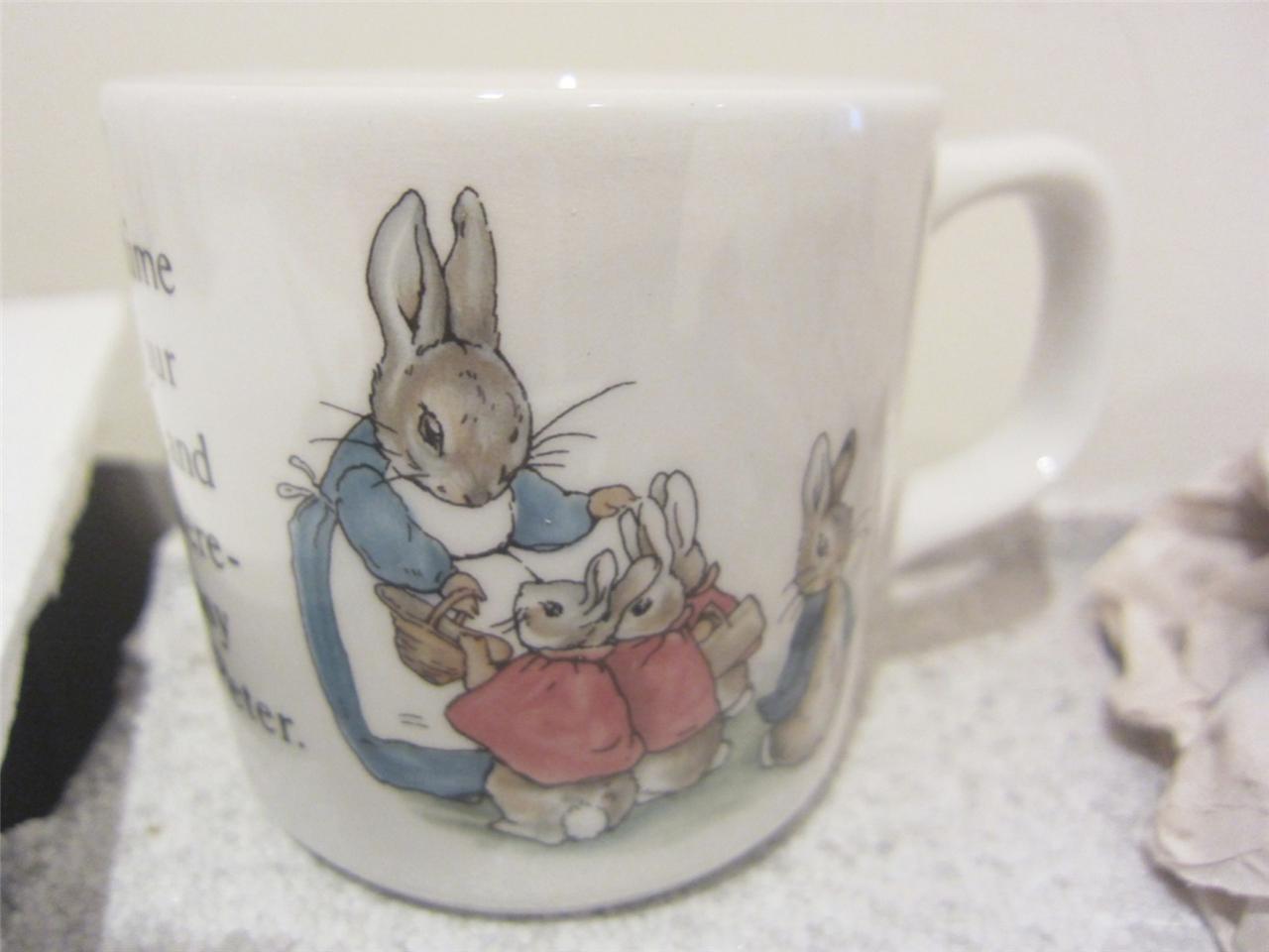 Peter Rabbit Nursery Set 3 pc Wedgwood NEW Mug,Plate,Cereal Beatrix
