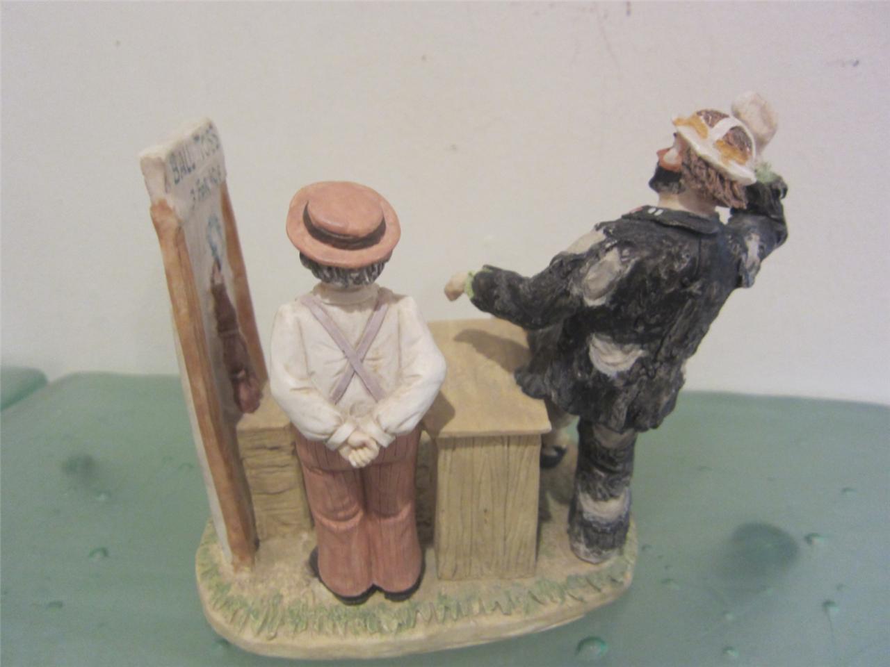 Emmett Kelly Jr Clown Flambro Ltd Ed DAY at the FAIR Figurine Porcelain