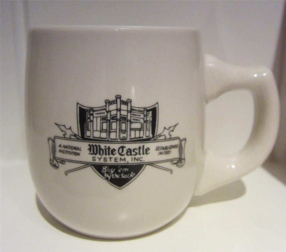 White Castle Vintage 1986 Coffee Cup Mug NEW Holiday Gift Founders Cup