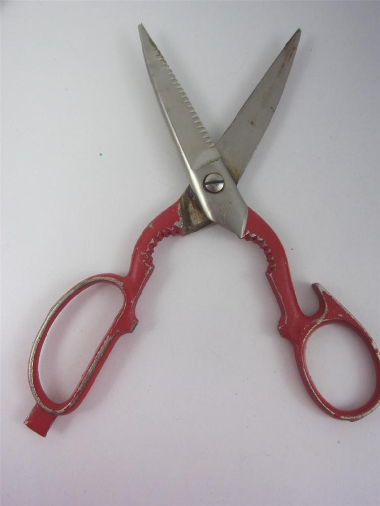 Vintage Pinking Shears Scissors Lot 3 pc Japan, Canary, Pat Pend Del