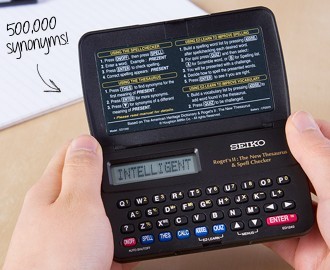 Seiko Electronic Thesaurus Spelling Synonym Pocket Device Crossword
