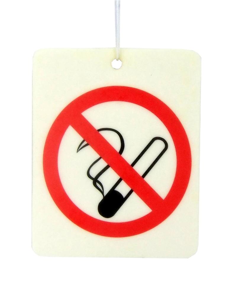 2 x NO SMOKING Car Air Freshener Hang Ocean Breeze Fragrance Sign Odour