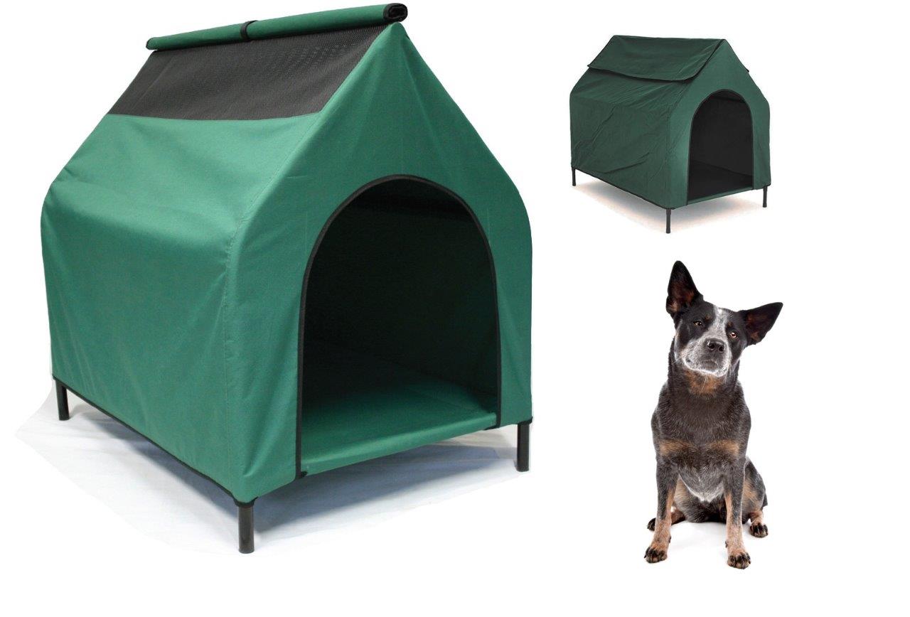 Large Elevated Pet House Dog Bed Waterproof Raised Kennel Flea Resist