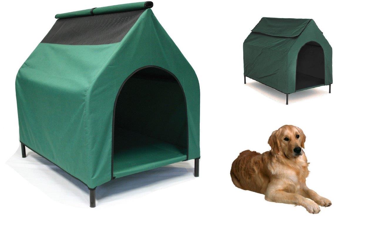 Dog House Elevated Pet Bed Waterproof Flea Resistant Kennel Raised