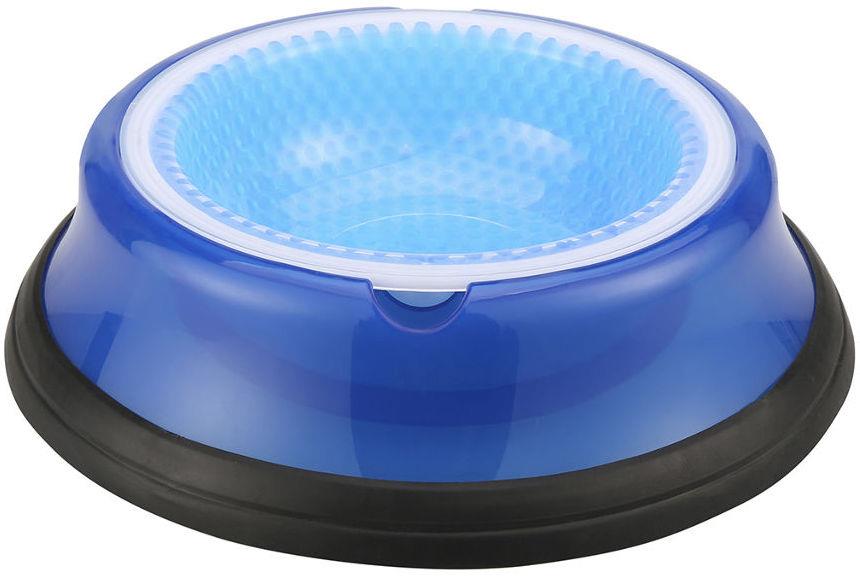 Large Pet Cool Dish Bowl 800ml Freeze Chilled Water Bowl Dog Cat Chill