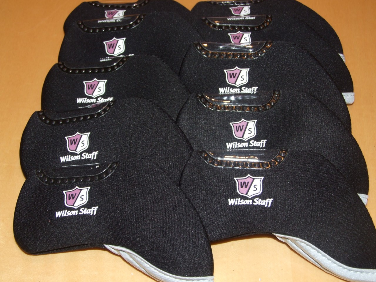 WILSON IRON HEAD COVERS, 10 X GOLF HEADCOVERS, BLACK eBay