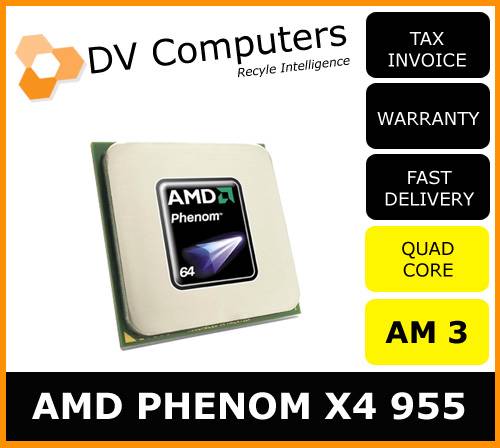 AMD phenom II X4 BLACK EDITION CPU Processor 3.2Ghz 955 AM2+ AM3 HDZ955FBK4DGM