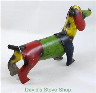 Recycled Metal Yard Folk Art 13" Mini Dachshund Weenie Dog Sculpture ... Recycled Metal Yard Folk Art 13" Mini Dachshund Weenie Dog Sculpture ...
