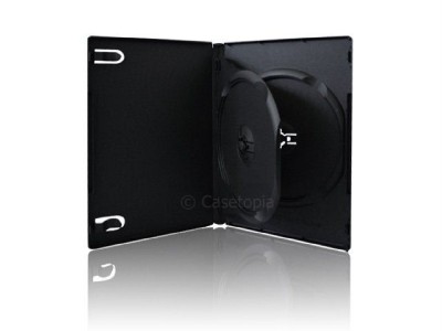 standard dvd cover size. Holds 2 full-size DVDs