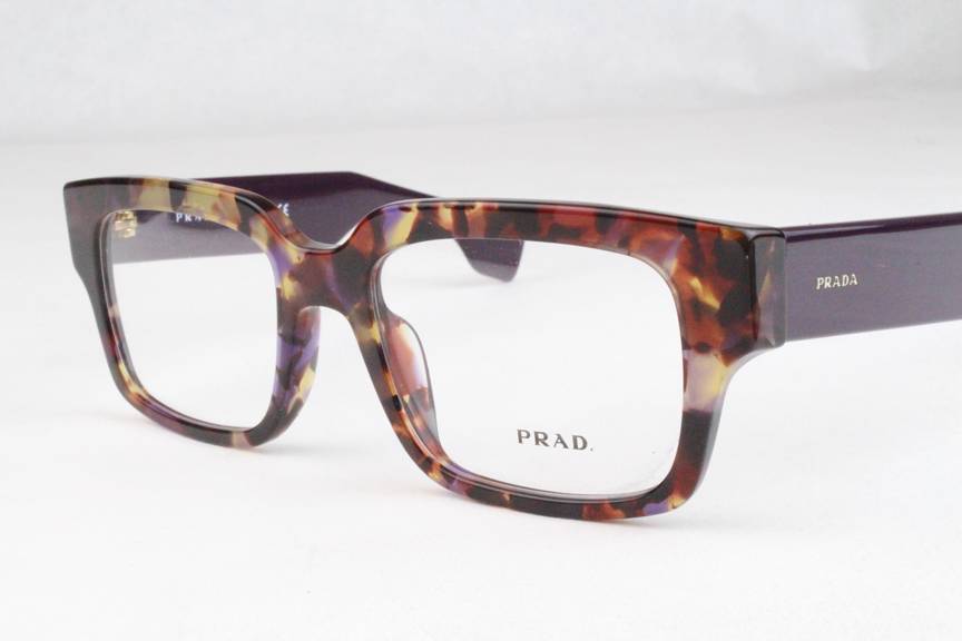 New Prada VPR12Q Eyeglasses Frames Purple Havana PDN-1O1 ...